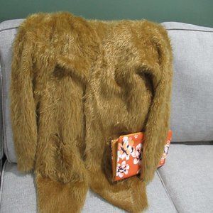 $8SALE Hayden Los Angeles Size S/M Fluffy Furry Look Yellow Sweater Dual Pockets